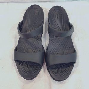 Crocs slide on  Sandals Black size 9